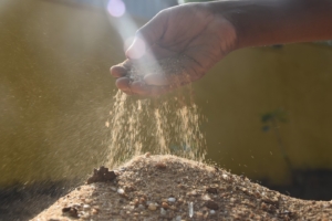 Sand zum Baden